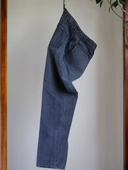 【sizeM】1980’s High-waisted Tapered Denim(Made in U.S.A.)