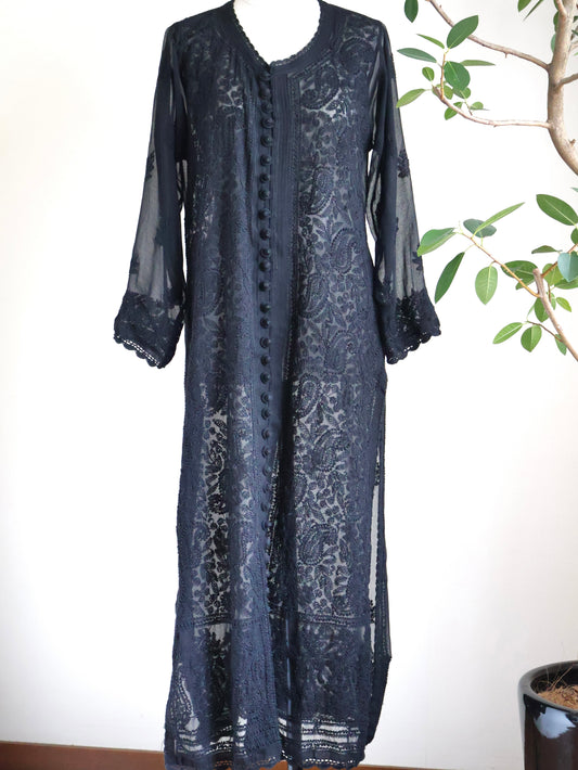 Botanical Embroidery Dress