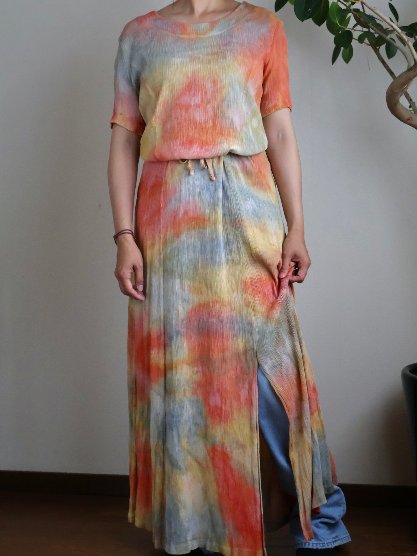 Barbara Lesser Rayon Maxi Dress (Made in U.S.A.)