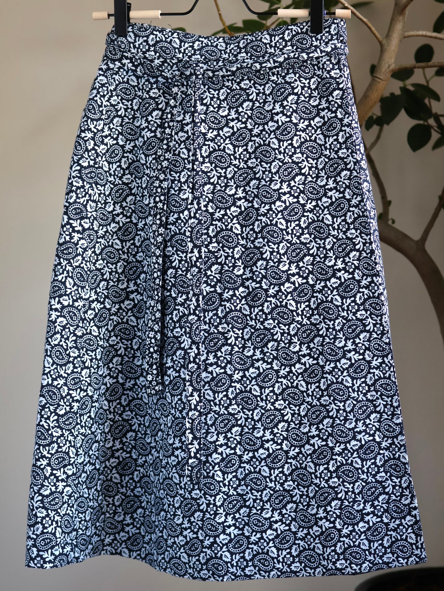 Reversible Floral & Paisley Wrap Skirt