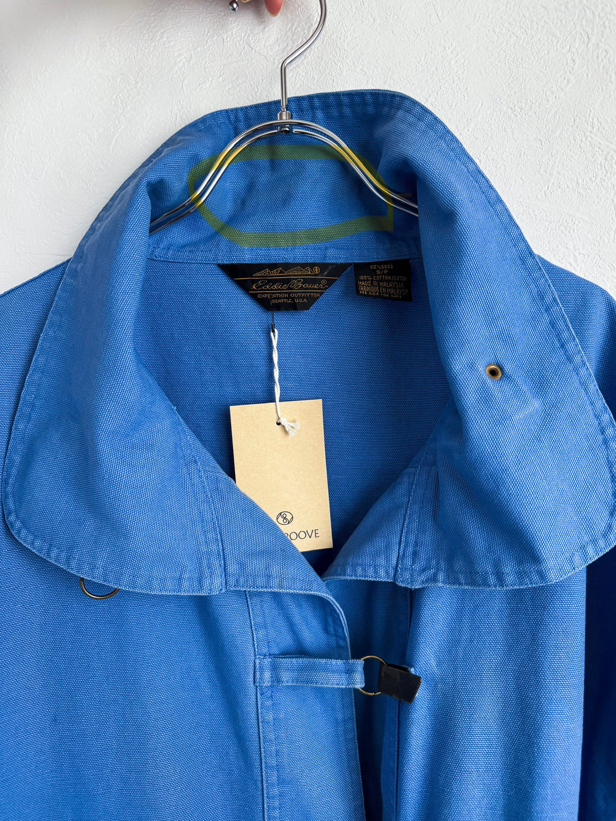 【sizeM】1980’s Eddie Bauer Metal Hook Cotton Jacket