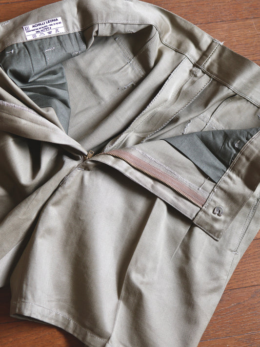 1980's Italian Military 2-Tuck Chino Shorts