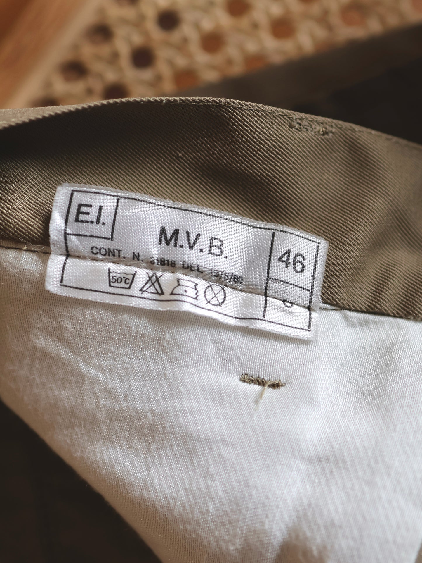 1980's Italian Military 2-Tuck Chino Shorts