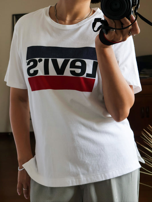 【sizeS-M】Levi's Side-Slit T-shirt(Remake)