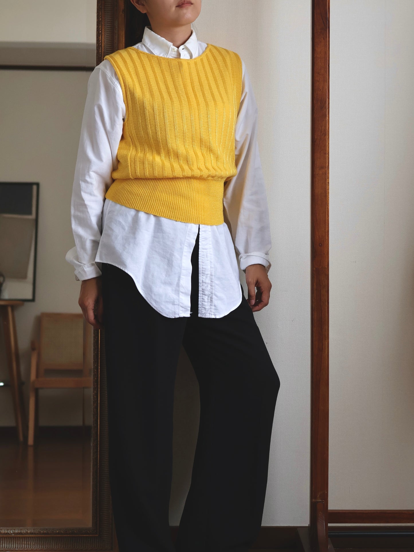 Made in Italy Vintage Back-Open Summer Knit Vest