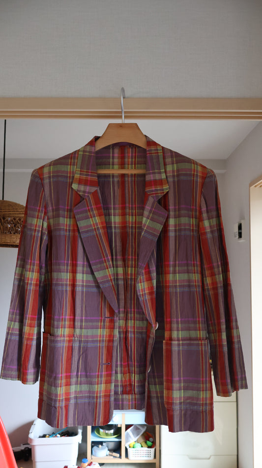 バーバリー　チェックジャケット＆ハーフパンツセットアップ