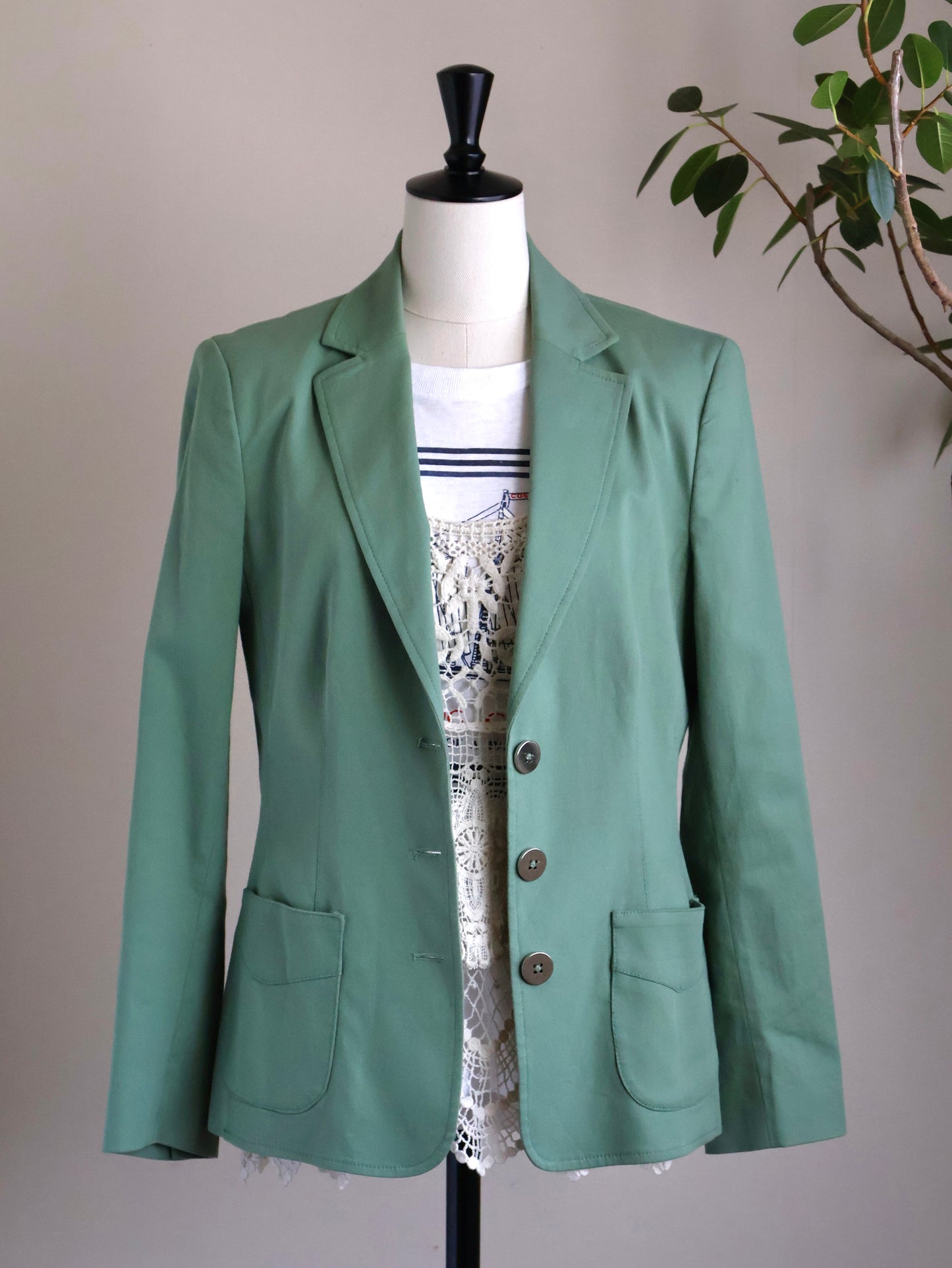 Cotton Stretch Jacket Made in Italy