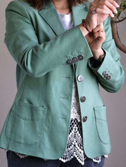 Cotton Stretch Jacket Made in Italy