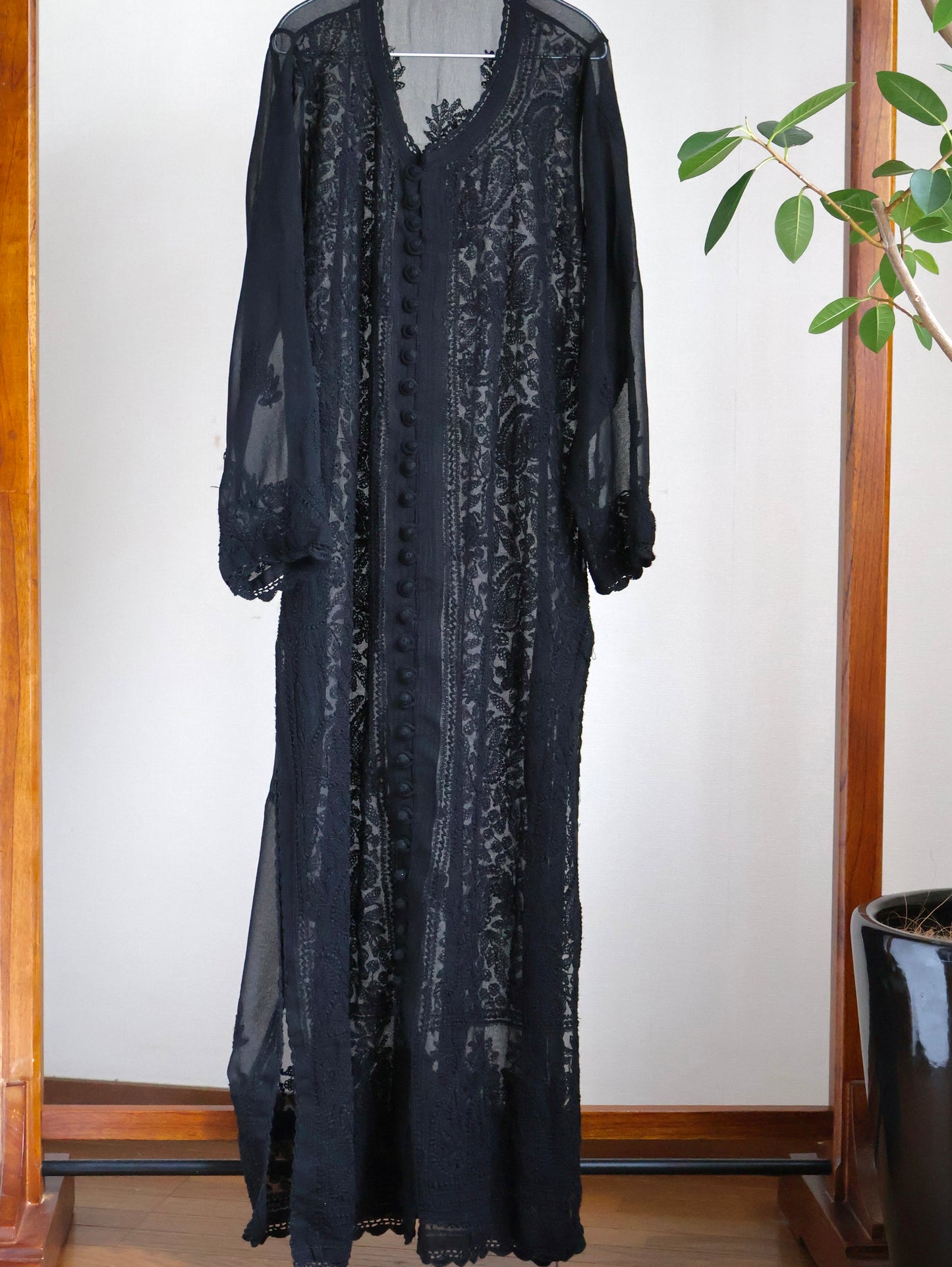 Botanical Embroidery Dress