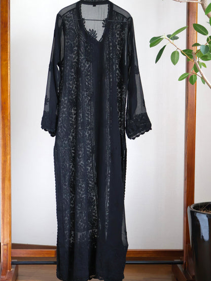 Botanical Embroidery Dress