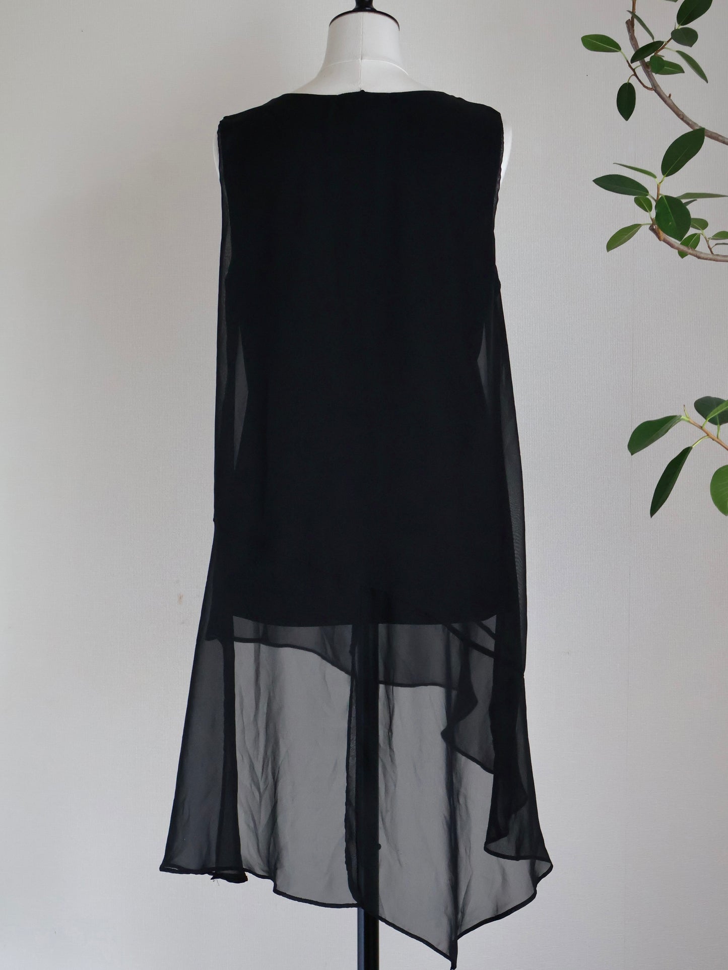 Asymmetric Chiffon Layered Top