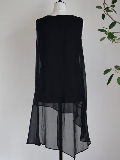 Asymmetric Chiffon Layered Top