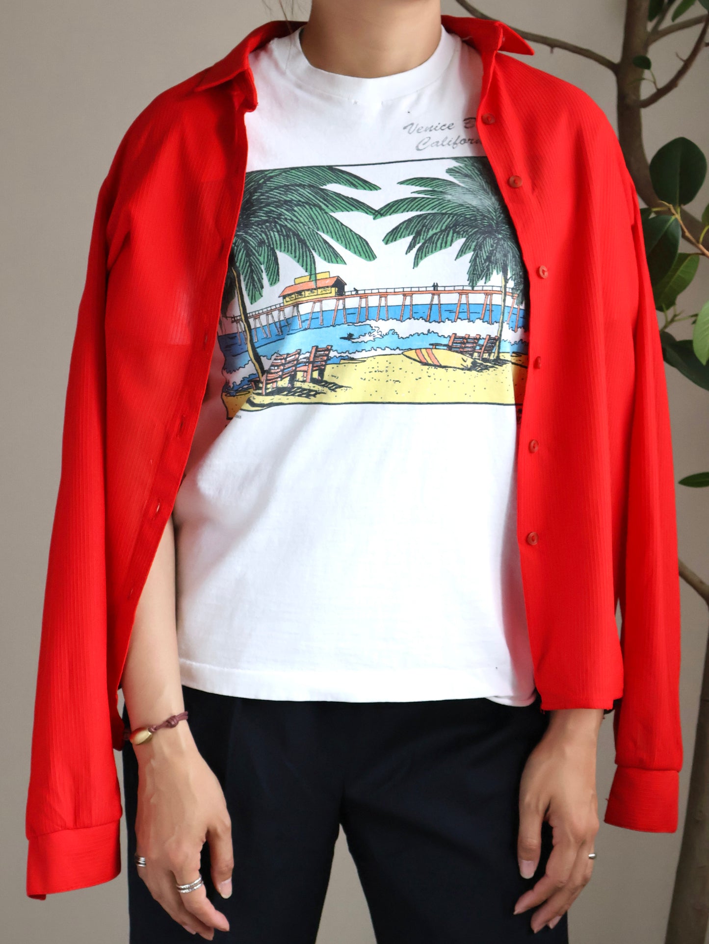 French Ripple Sheer Shirt