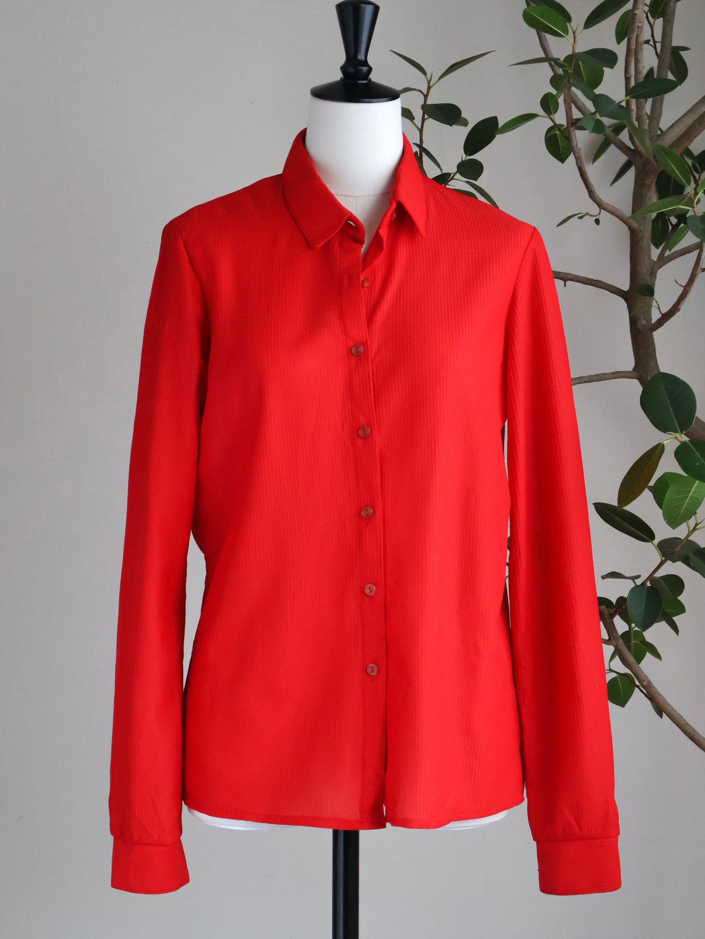 French Ripple Sheer Shirt
