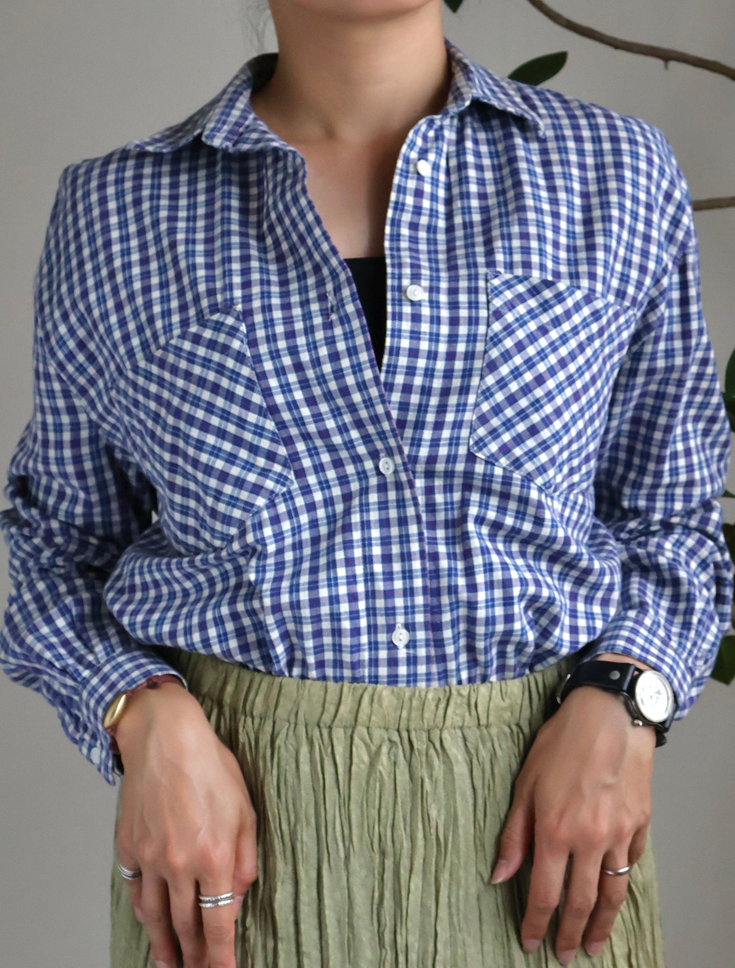 Italy Cotton Check Shirt