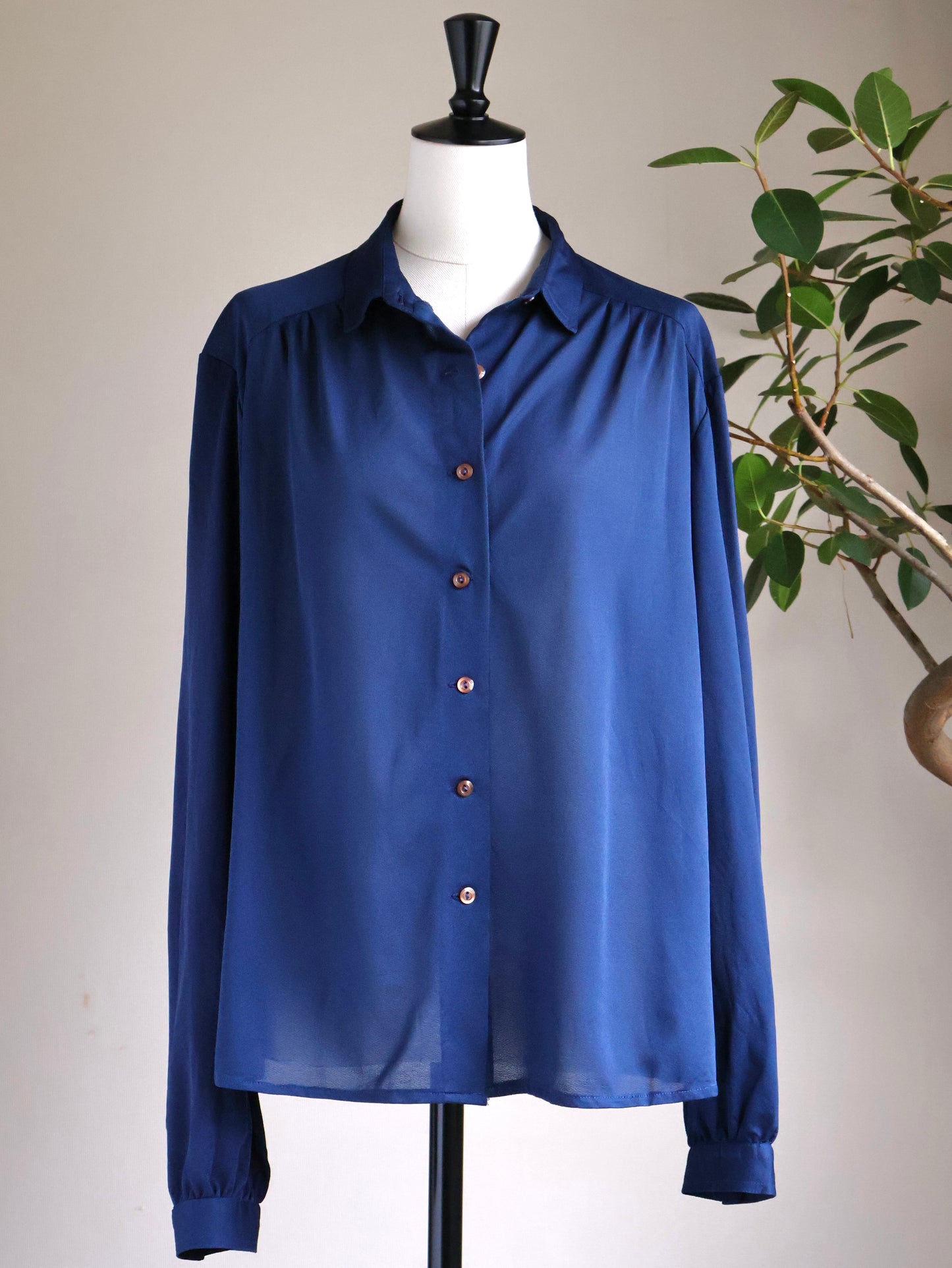 French Vintage Gathered Blouse