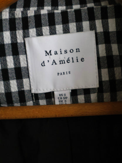 Seersucker Gingham Check Blazer