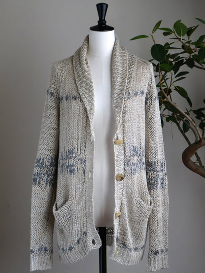 Hemp Shawl Collar Cardigan