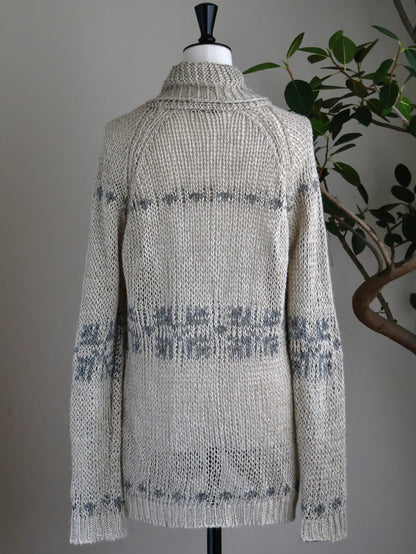 Hemp Shawl Collar Cardigan