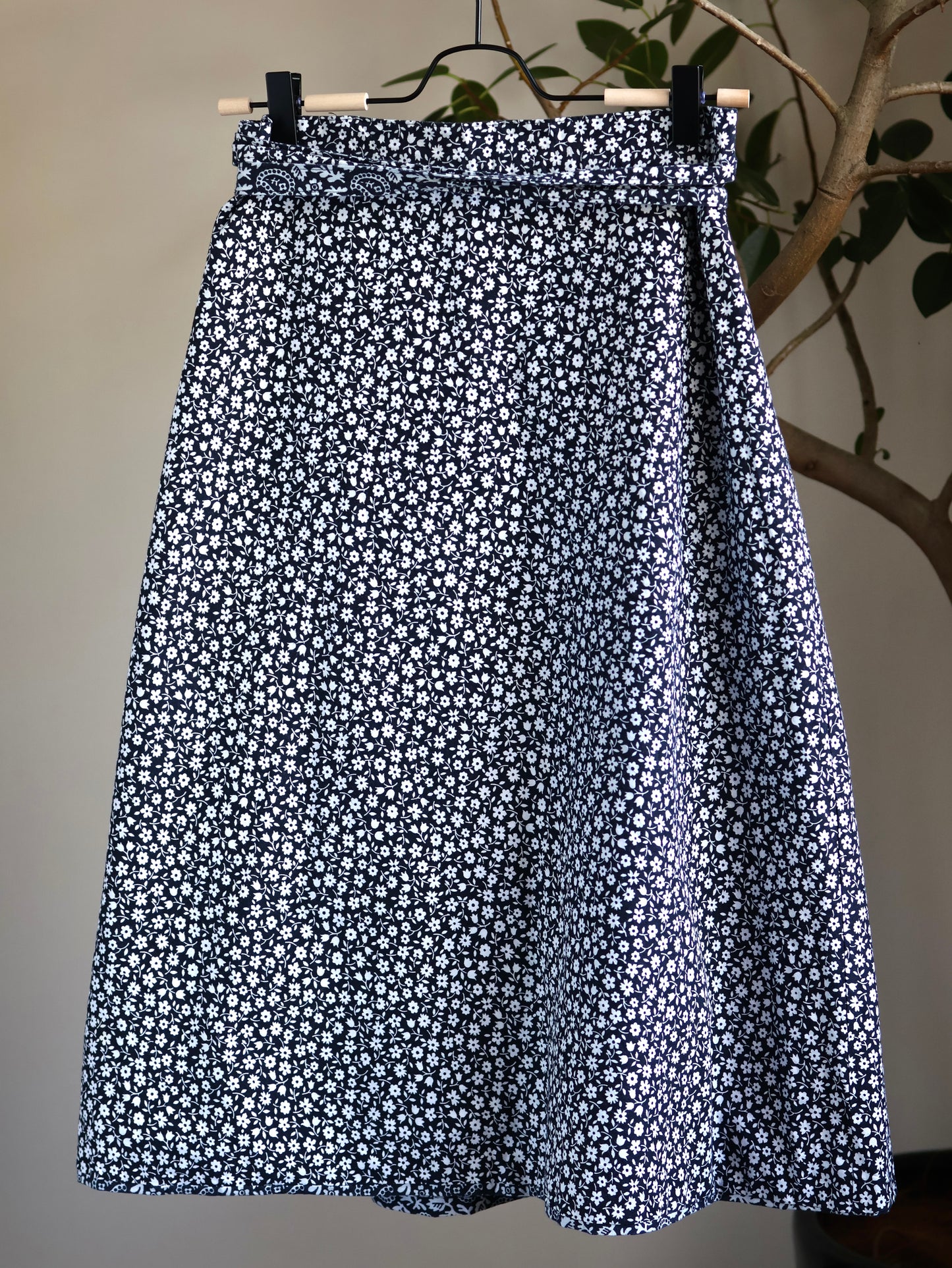 Reversible Floral & Paisley Wrap Skirt