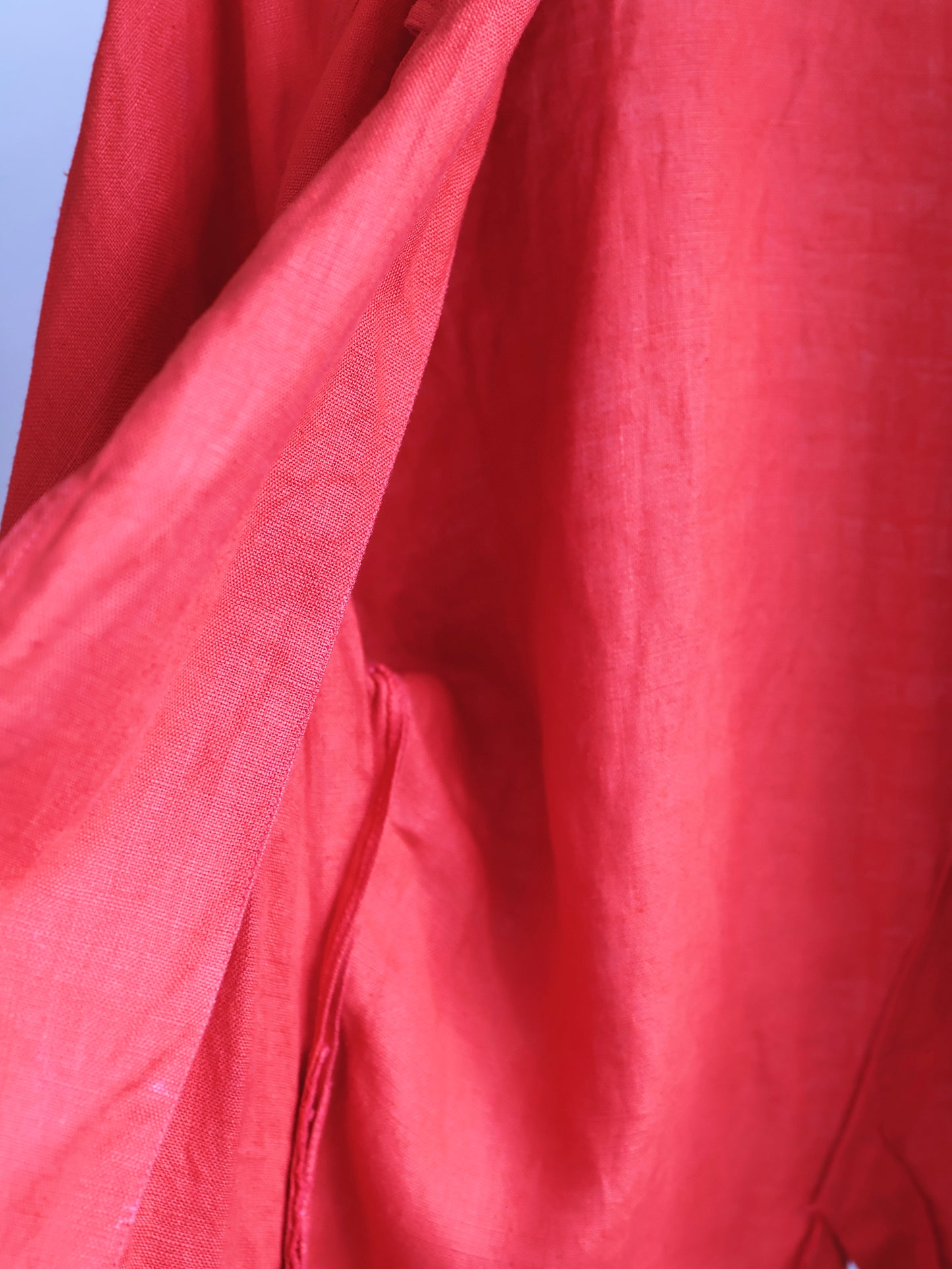 Linen Asymmetry Back Slit Jacket