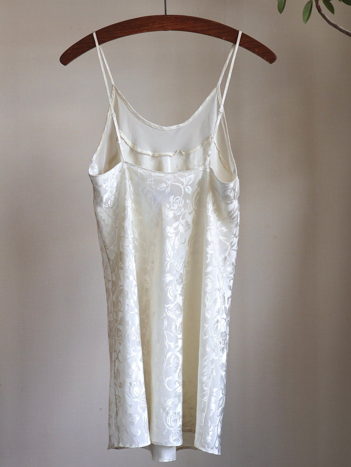 Floral Jacquard Satin Camisole Dress