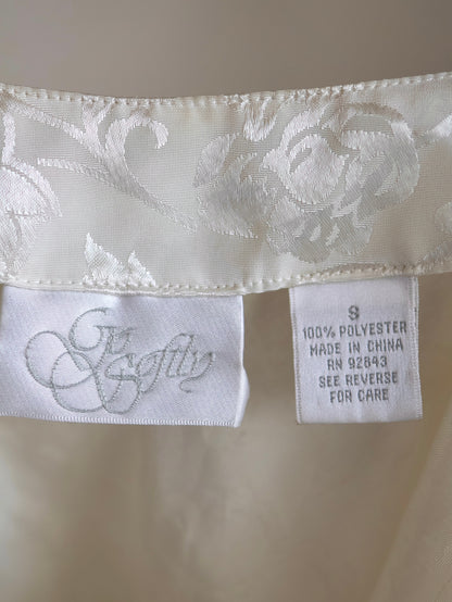 Floral Jacquard Satin Camisole Dress