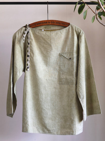 Italian Cotton Boat Neck Tunic