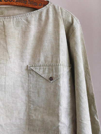 Italian Cotton Boat Neck Tunic