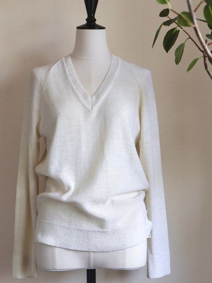 V-Neck Sheer Knit