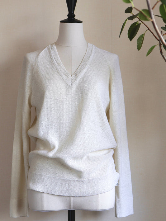V-Neck Sheer Knit