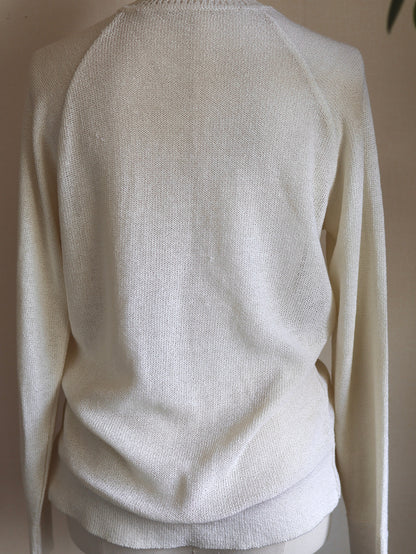 V-Neck Sheer Knit