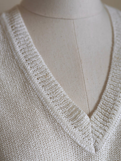 V-Neck Sheer Knit