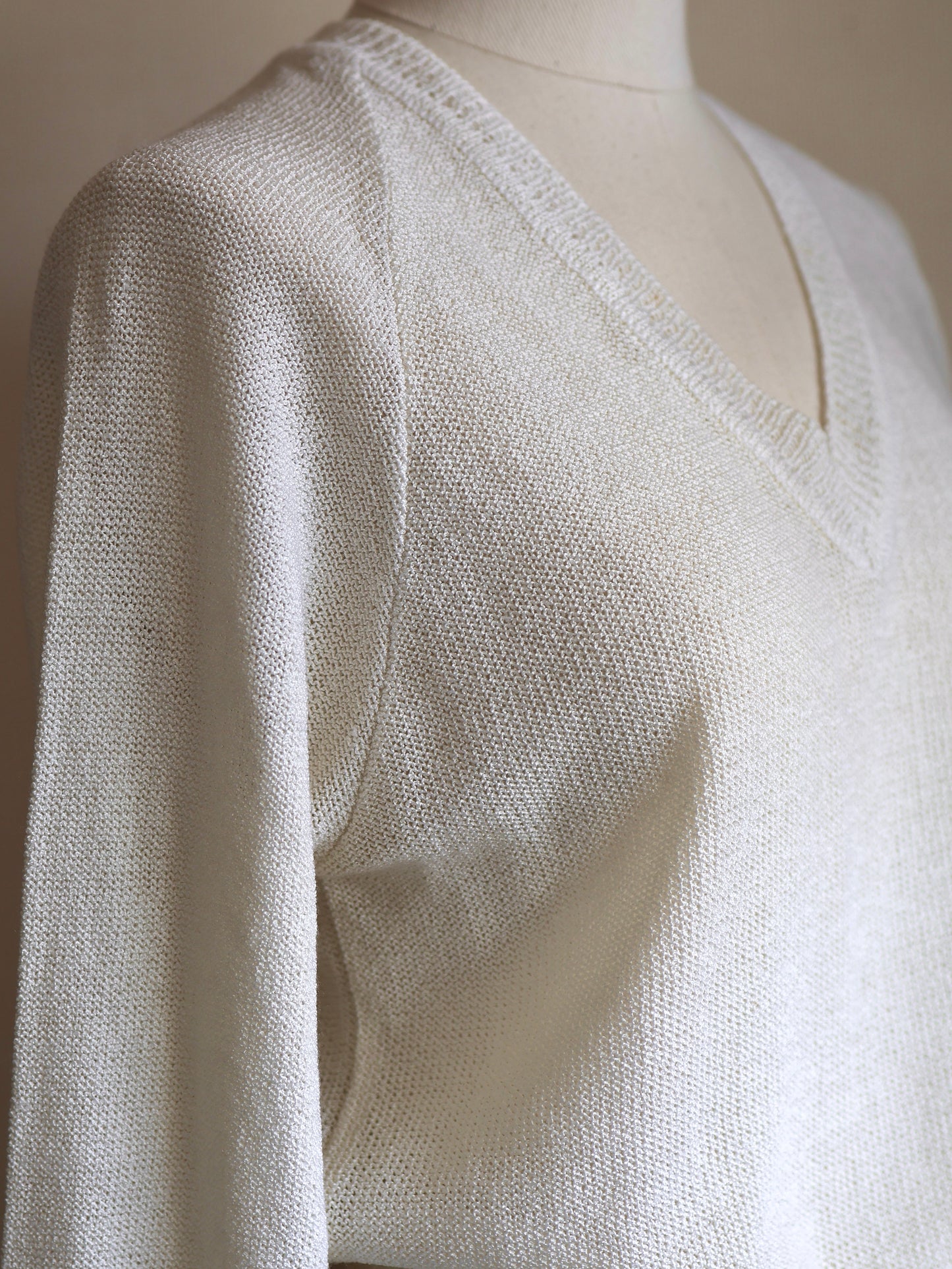 V-Neck Sheer Knit