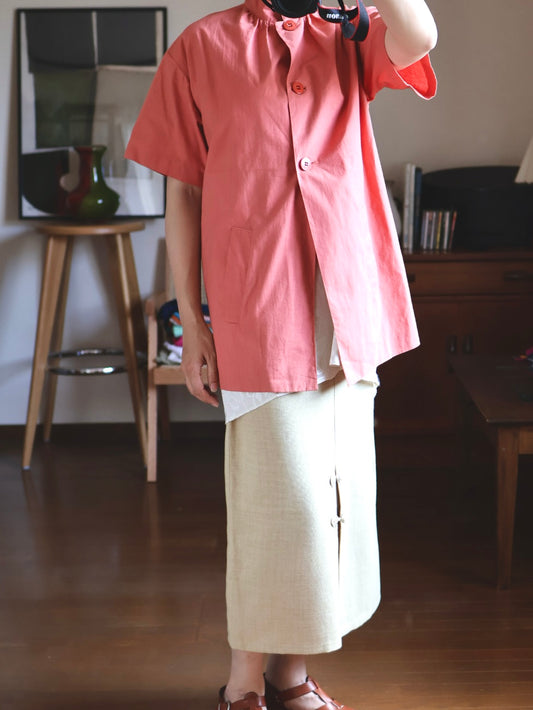 Handmade Linen Tight Skirt