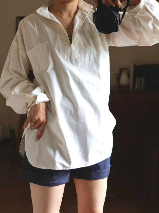 Cotton Skipper Pullover Shirt