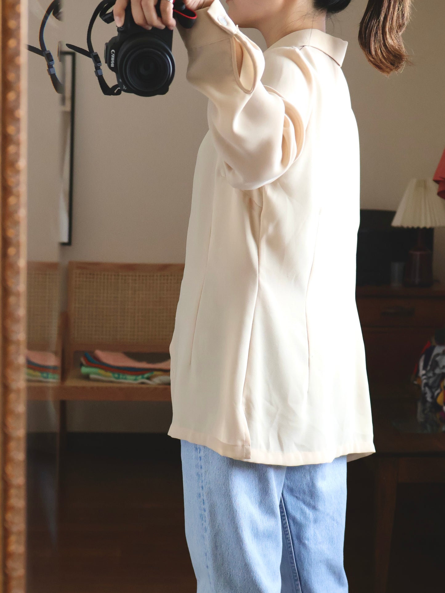 Italian Sheer Long-Sleeve Shirt