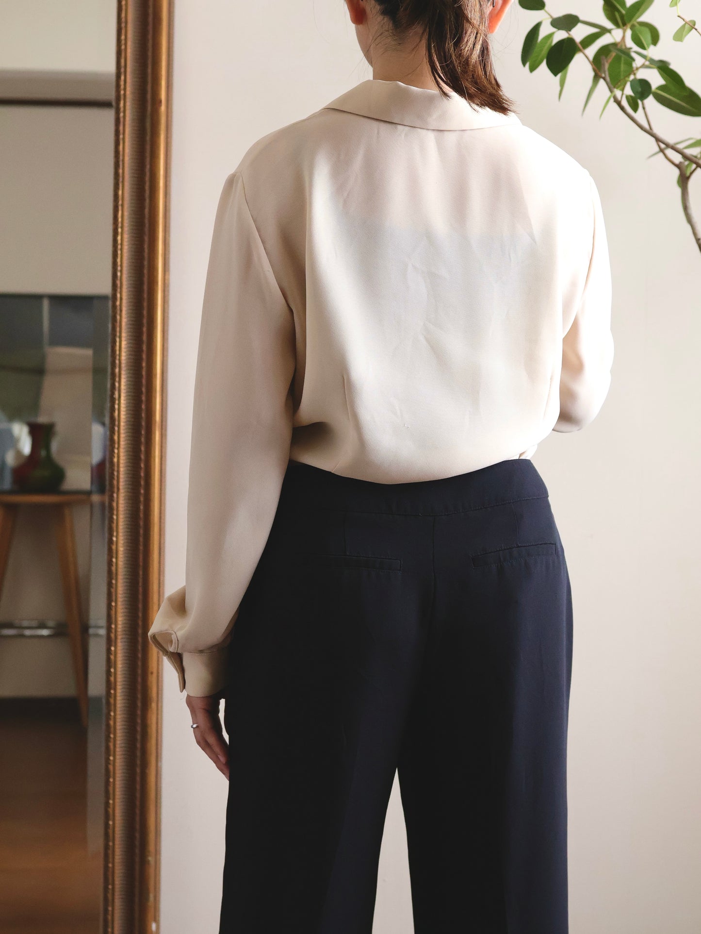 Italian Sheer Long-Sleeve Shirt