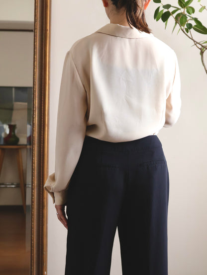 Italian Sheer Long-Sleeve Shirt