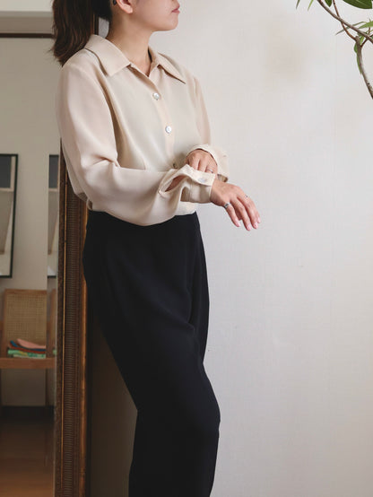 Italian Sheer Long-Sleeve Shirt