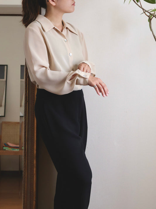 Italian Sheer Long-Sleeve Shirt