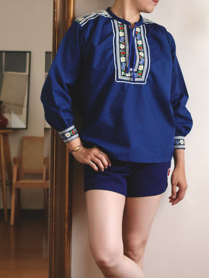 Embroidered Peasant Blouse