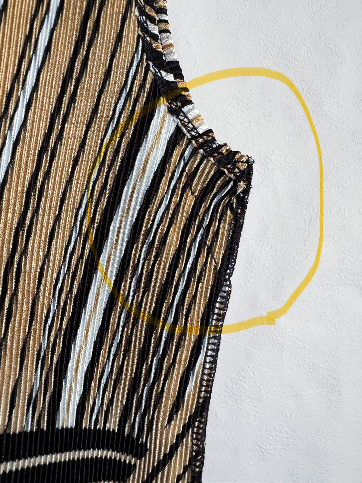 【sizeS-M】1990's Geometric Pleated Tank Top