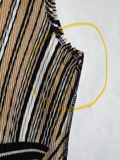 【sizeS-M】1990's Geometric Pleated Tank Top