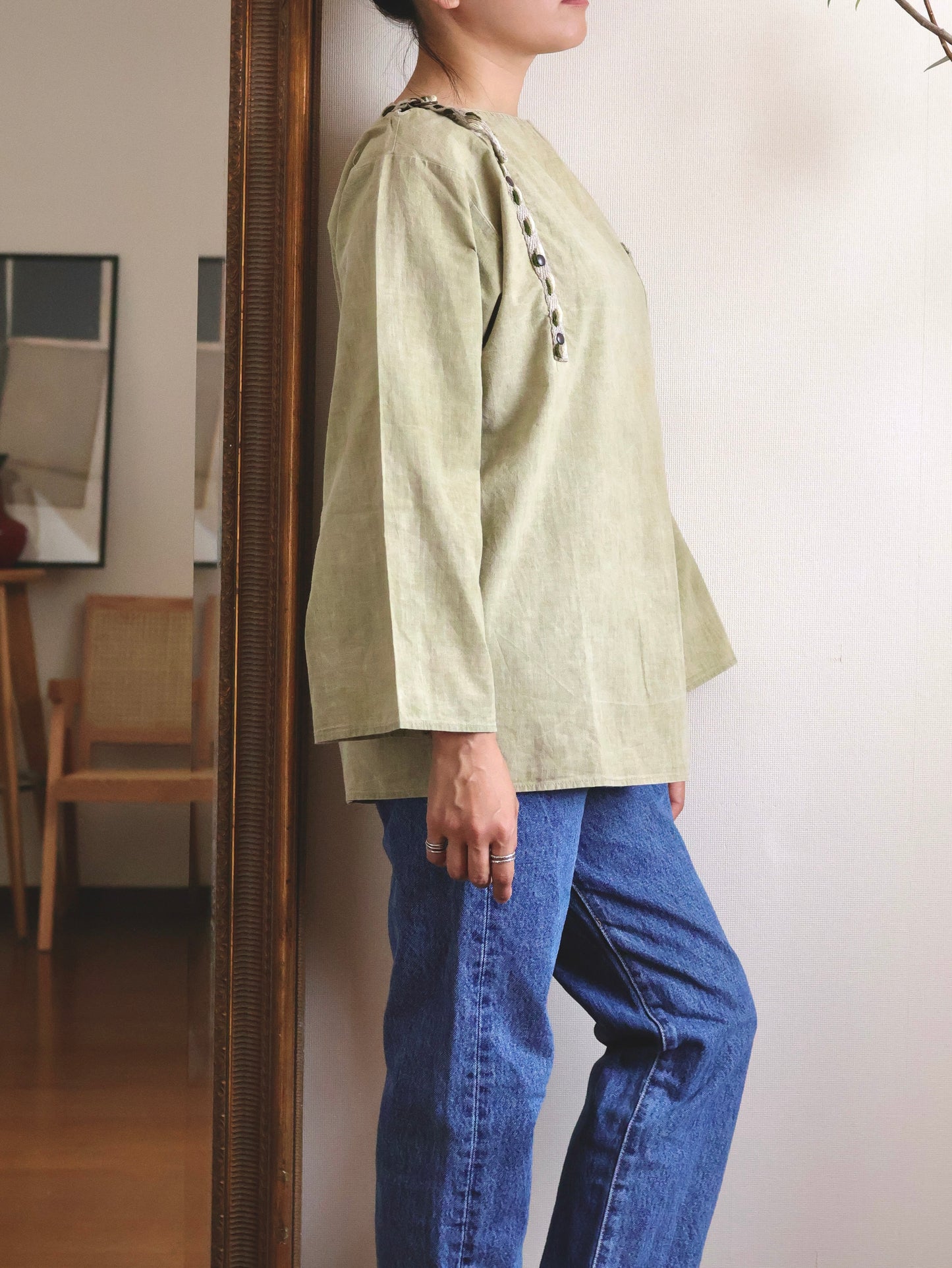 Italian Cotton Boat Neck Tunic
