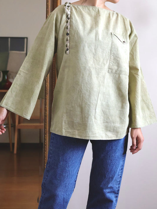 Italian Cotton Boat Neck Tunic