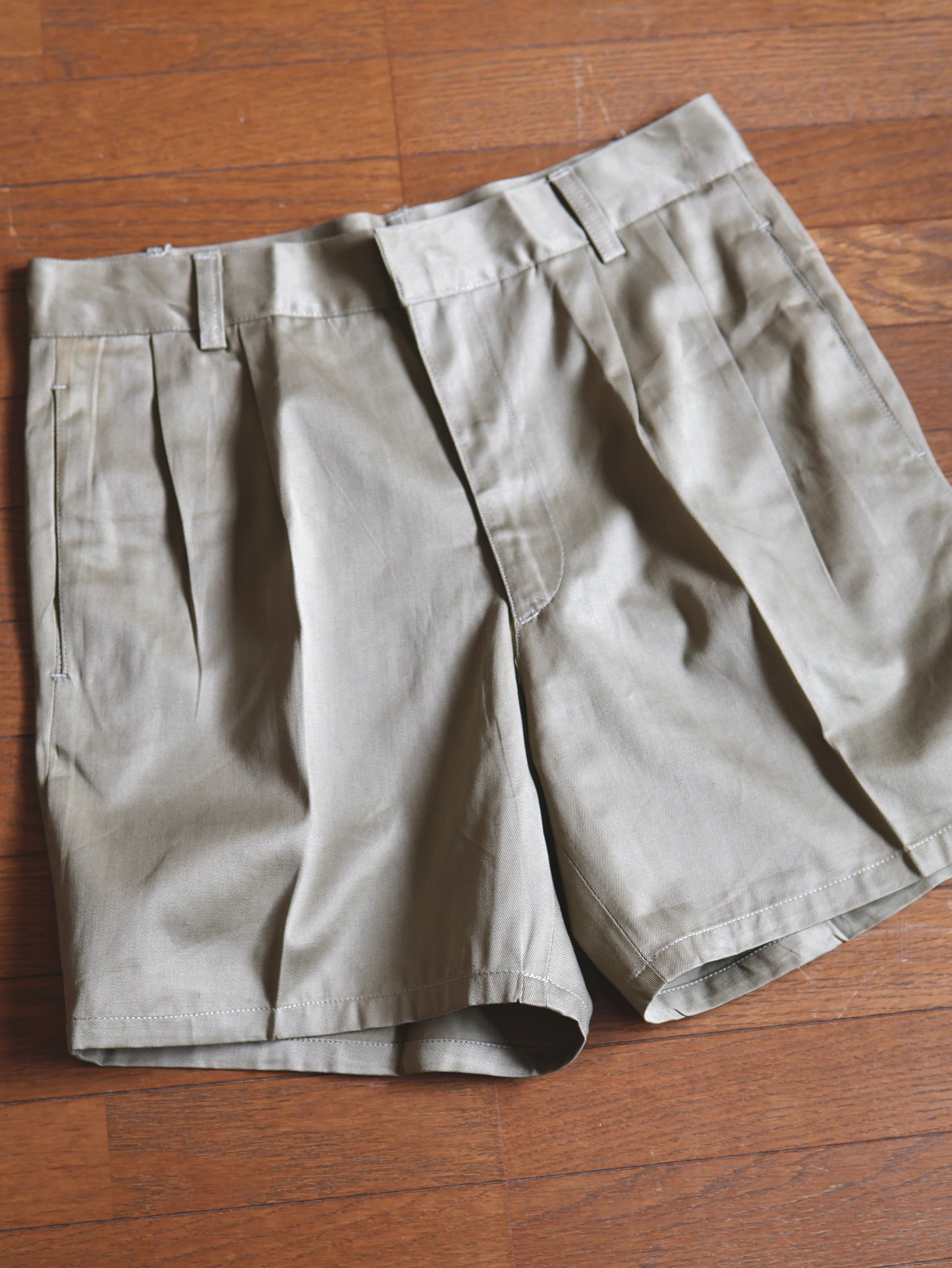 1980's Italian Military 2-Tuck Chino Shorts