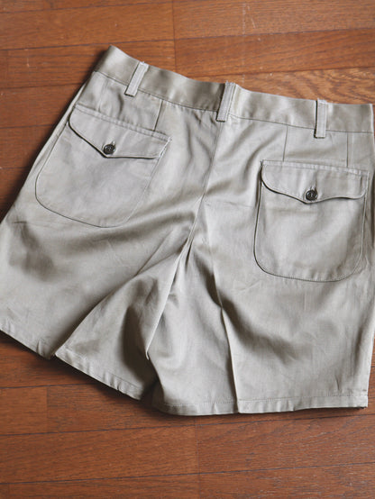 1980's Italian Military 2-Tuck Chino Shorts