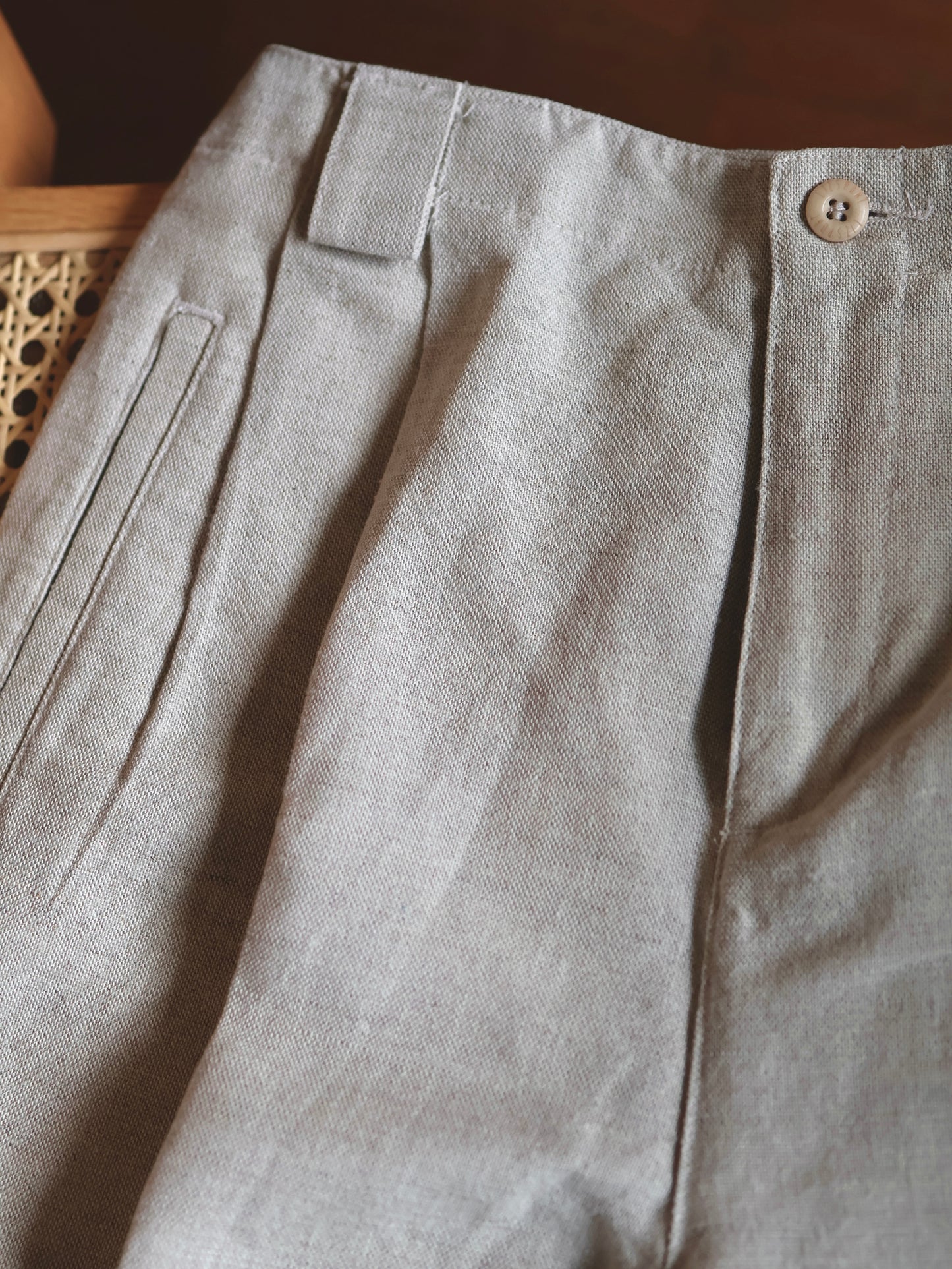 Linen Cotton Half Pants