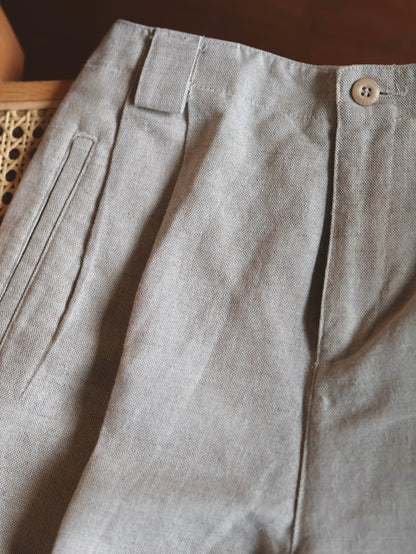 Linen Cotton Half Pants